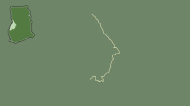 Bono, Gana, soyutlanmış ve soyutlanmış. Uydu