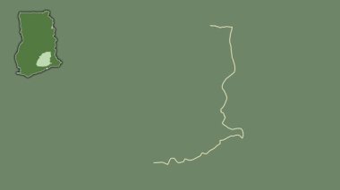 Doğu, Gana, çıkarılmış ve izole edilmiş. Uydu