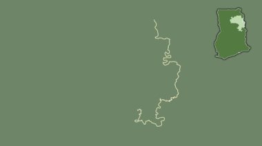 Kuzeyli, Gana, soyutlanmış ve soyutlanmış. Uydu