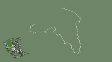 Atina, Yunanistan, sürülmüş ve izole edilmiş. Uydu