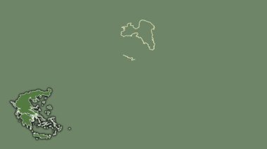 Attica, Yunanistan, çıkarılmış ve izole edilmiş. Uydu