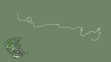 Girit, Yunanistan, çıkarılmış ve izole edilmiş. Uydu