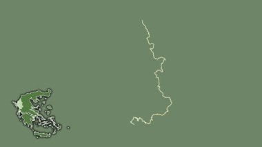 Epirus, Yunanistan, dışlanmış ve izole edilmiş. Uydu