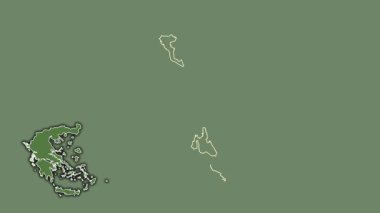 Yunanistan 'daki İyon Adaları, boşaltılmış ve izole edilmiş. Uydu