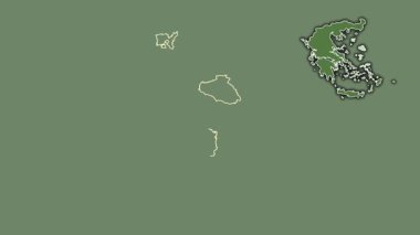 Kuzey Ege, Yunanistan, boşaltılmış ve izole edilmiş. Uydu