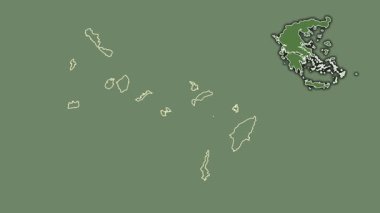 Güney Ege, Yunanistan, dışlanmış ve izole edilmiş. Uydu