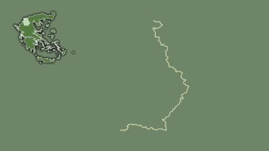 Batı Makedonya, Yunanistan, sürülmüş ve izole edilmiş. Uydu