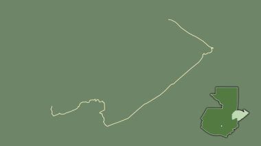 Izabal, Guatemala, çıkarılmış ve izole edilmiş. Uydu