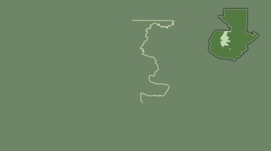 Kiş, Guatemala, soyutlanmış ve soyutlanmış. Uydu