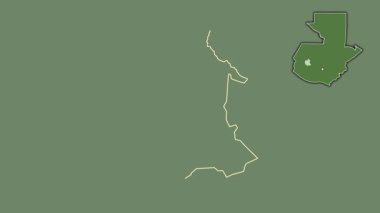 Totonicapan, Guatemala, çıkarılmış ve izole edilmiş. Uydu