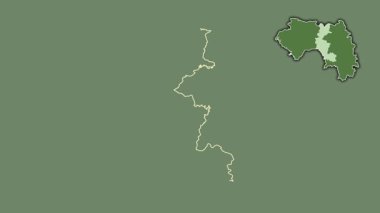 Faranah, Gine, soyutlanmış ve soyutlanmış. Uydu