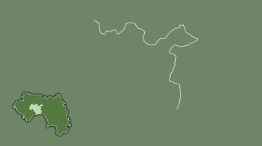 Mamou, Gine, soyutlanmış ve soyutlanmış. Uydu