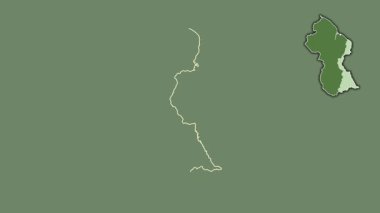 Doğu Berbice-Corentyne, Guyana, boşaltılmış ve izole edilmiş. Uydu