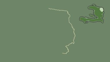 Nord-Est, Haiti, soyutlanmış ve soyutlanmış. Uydu