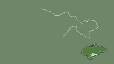 El Paraiso, Honduras, soyutlanmış ve dışlanmış. Uydu