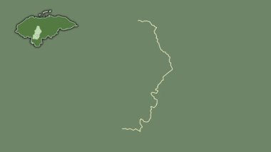 Francisco Morazan, Honduras, dışlanmış ve izole edilmiş. Uydu