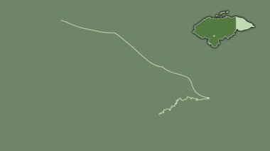 Gracias a Dios, Honduras, çıkarıldı ve izole edildi. Uydu