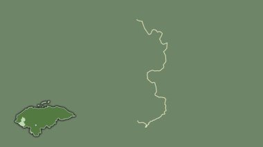 Lempira, Honduras, dışlanmış ve izole edilmiş. Uydu