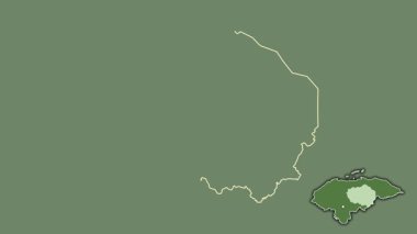 Olancho, Honduras, dışlanmış ve izole edilmiş. Uydu