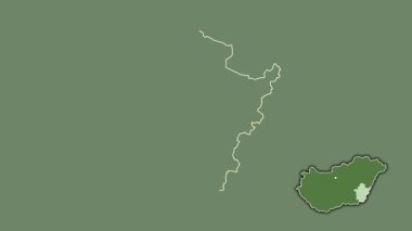 Bekes, Macaristan, sürülmüş ve izole edilmiş. Uydu