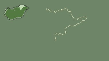 Borsod-Abauj-Zemplen, Macaristan, sürülmüş ve izole edilmiş. Uydu