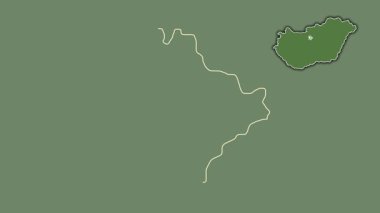 Budapeşte, Macaristan, sürülmüş ve izole edilmiş. Uydu