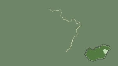 Hajdu-Bihar, Macaristan, sürülmüş ve izole edilmiş. Uydu