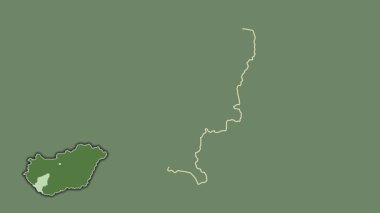 Somogy, Macaristan, soyutlanmış ve soyutlanmış. Uydu