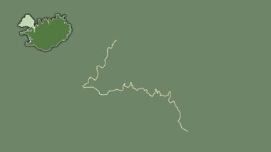 Vestfirir, İzlanda, dışlanmış ve izole edilmiş. Uydu