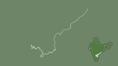 Andhra Pradesh, Hindistan, soyutlanmış ve dışlanmış. Uydu