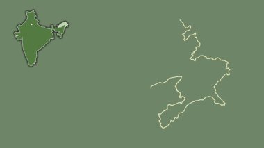 Arunachal Pradesh, Hindistan, dışlanmış ve izole edilmiş. Uydu