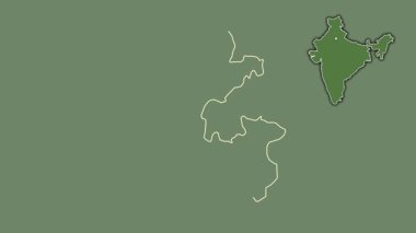 Dadra ve Nagar Haveli, Hindistan, dışlanmış ve izole edilmiş. Uydu