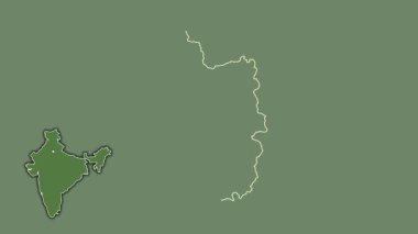 Goa, Hindistan, dışlanmış ve izole edilmiş. Uydu