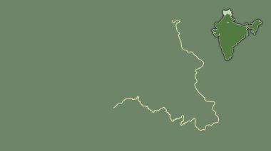 Jammu ve Kashmir, Hindistan, dışlanmış ve izole edilmiş. Uydu