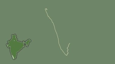 Kerala, Hindistan, dışlanmış ve izole edilmiş. Uydu