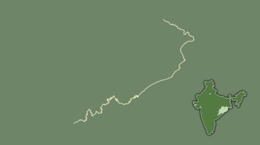 Odisha, Hindistan, soyutlanmış ve dışlanmış. Uydu