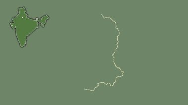 Sikkim, Hindistan, dışlanmış ve izole edilmiş. Uydu