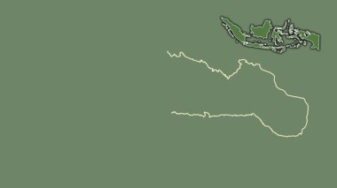 Gorontalo, Endonezya, dışlanmış ve izole edilmiş. Uydu