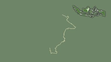 Kalimantan Timur, Endonezya, çıkarıldı ve izole edildi. Uydu
