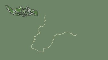 Kalimantan Utara, Endonezya, çıkarılmış ve izole edilmiş. Uydu