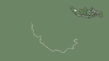 Riau, Endonezya, dışlanmış ve izole edilmiş. Uydu