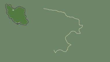 Alborz, İran, dışlanmış ve izole edilmiş. Uydu