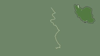 Ardebil, İran, dışlanmış ve izole edilmiş. Uydu