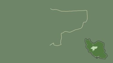 Esfahan, İran, dışlanmış ve izole edilmiş. Uydu