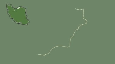 Golestan, İran, dışlanmış ve izole edilmiş. Uydu
