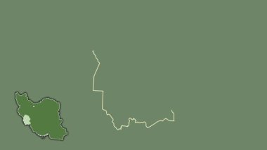 Khuzestan, İran, dışlanmış ve izole edilmiş. Uydu