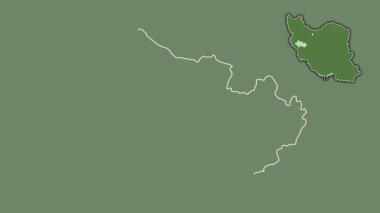 Lorestan, İran, dışlanmış ve izole edilmiş. Uydu
