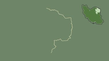 Razavi Hurasan, İran, dışlanmış ve izole edilmiş. Uydu