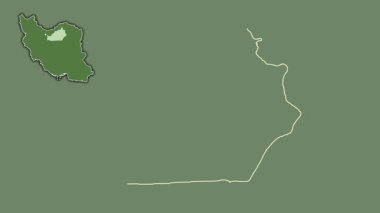 Semnan, İran, dışlanmış ve izole edilmiş. Uydu