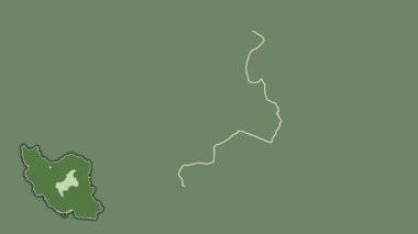 Yazd, İran, dışlanmış ve izole edilmiş. Uydu
